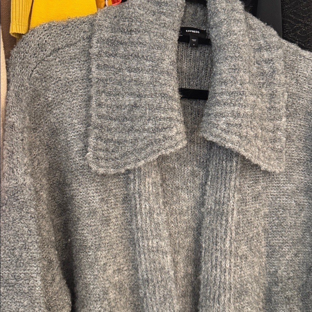Express Grey long Cardigan - Picture 8 of 10